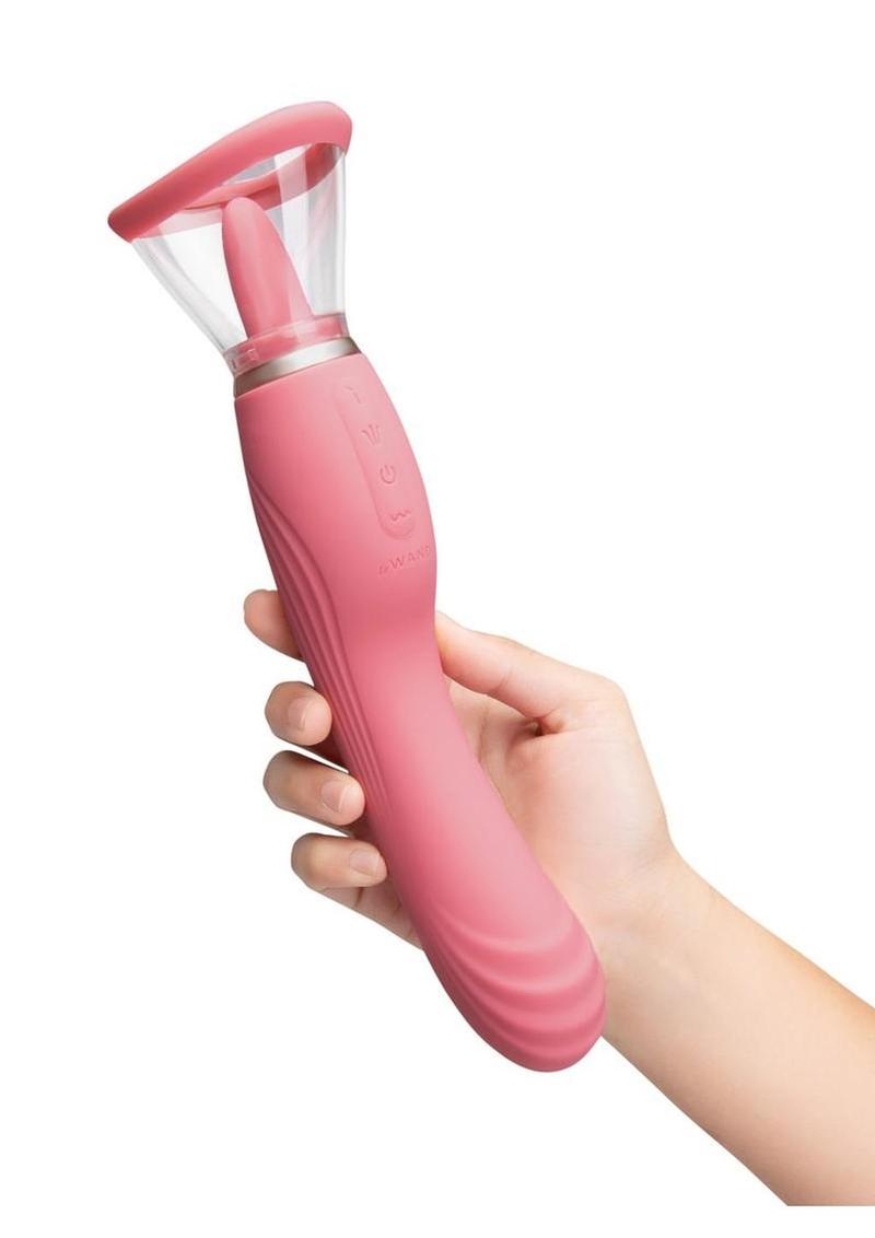Lengua vibradora recargable de silicona Le Wand Lick