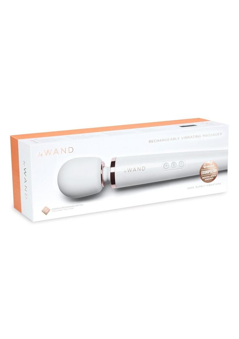 Le Wand Rechargeable Silicone Massager - Pearl - White