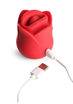 Estimulador de clítoris recargable de silicona Lickgasm Sweet Kiss con vibración y besos