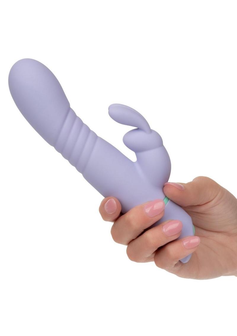 Conejito vibrador de silicona recargable Love Bunny Thrusting Bunny