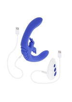 Vibrador doble de silicona recargable Lovebirds con control remoto