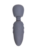 M'lady Rechargeable Silicone Tiny Vibrating Wand - Grey