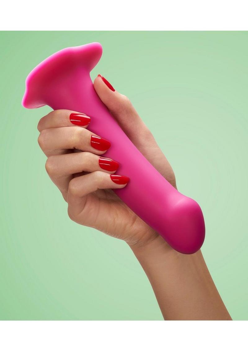 Magnum Silicone Dildo with Suction Cup Base - Blackberry