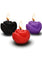 Master Series Fire Garden Rose Candle - Black/Purple/Red - 3 Per Set/Set