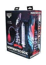 Monstar Cox Serpiente Cock Silicone Dildo - Purple/White