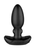 Nexus Beat Thumping Rechargeable Silicone Butt Plug with Remote Control - Black