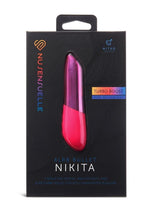 Nu Sensuelle Nikita Rechargeable Silicone Bullet with Nitro Motor - Deep Pink/Pink