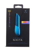 Nu Sensuelle Nikita Rechargeable Silicone Bullet with Nitro Motor - Deep - Blue/Turquoise