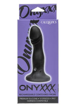 Onyxxx Rechargeable Contoured Silicone Probe - Black