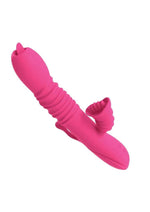 Vibrador de conejo de silicona recargable con calor y masajeador dual Passion