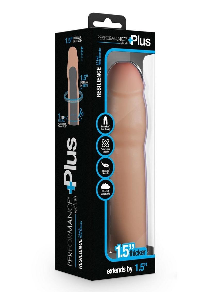 Performance Plus Silicone Penis Extender - Vanilla - One Size - 1.5in