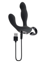 Masajeador de próstata vibratorio de silicona recargable Come Hither de Playboy