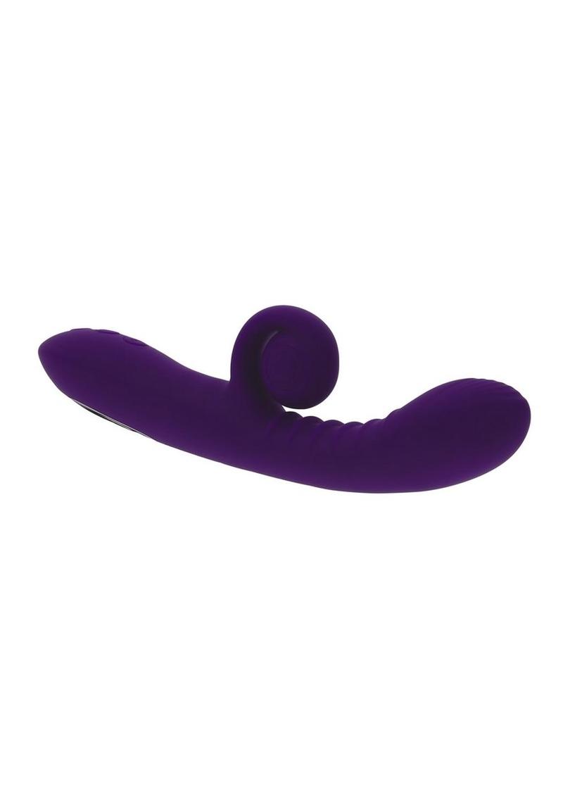 Vibrador de conejo de silicona recargable Curlicue de Playboy