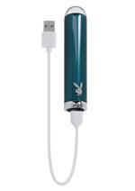 Vibrador de silicona recargable Playboy Emerald