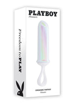 Playboy Orgasmic Fantasy Rechargeable Silicone Bullet - Purple/White