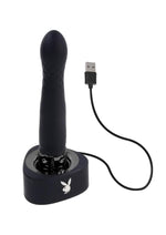 Vibrador recargable de silicona con luz Playboy Pleasure Zone