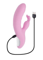 Playboy Rub Me Right Rechargeable Silicone Thrusting G-Spot Rabbit Vibrator