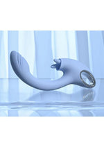Vibrador doble de silicona recargable Playboy Sapphire Sky