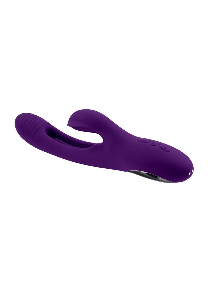 Vibrador conejo de silicona recargable The Thrill de Playboy