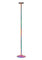 Power Pole Pro Professional Portable Exercise and Dance Spinning Pole Extends Up - Multicolor/Rainbow - 9ft