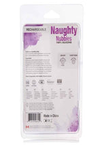 Masajeador de dedos recargable de silicona Powerbullet Naughty Nubbies