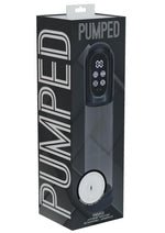 Pumped Engage 6 Function Automatic Rechargeable Penis Pump - Grey/Gun Metal