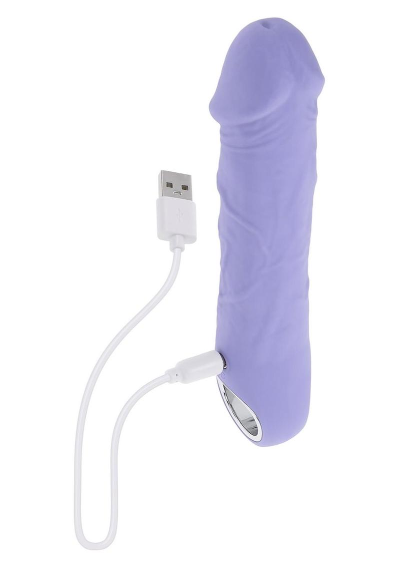 Purple Fantasy Rechargeable Silicone Vibrator