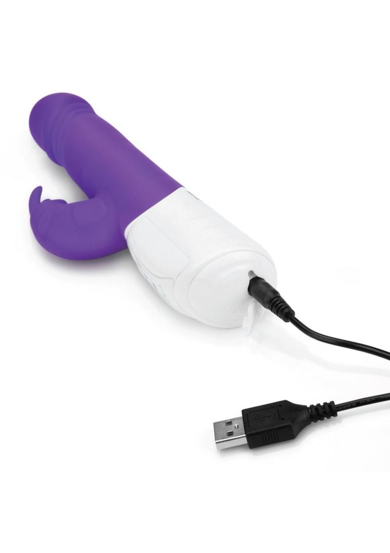 Rabbit Essentials Silicone Rechargeable Thrusting Rabbit Vibrator