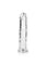 Realrock Skin Realistic Striaght Dildo Without Balls - Clear - 8in