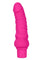 Rechargeable Power Stud Curvy Silicone Vibrating Dong - Pink