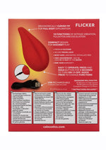 Masajeador de silicona recargable Red Hot Flicker
