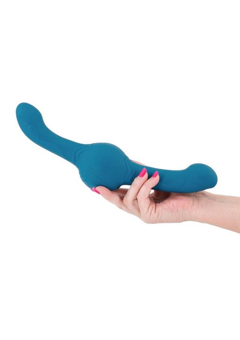 Vibrador de silicona recargable con control remoto Revolution Tsunami