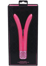 Royal Gems Dueling Queens Rechargeable Silicone Vibrator - Pink