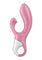 Satisfyer Air Pump Bunny 2 Rechargeable Silicone Vibrator - Pink