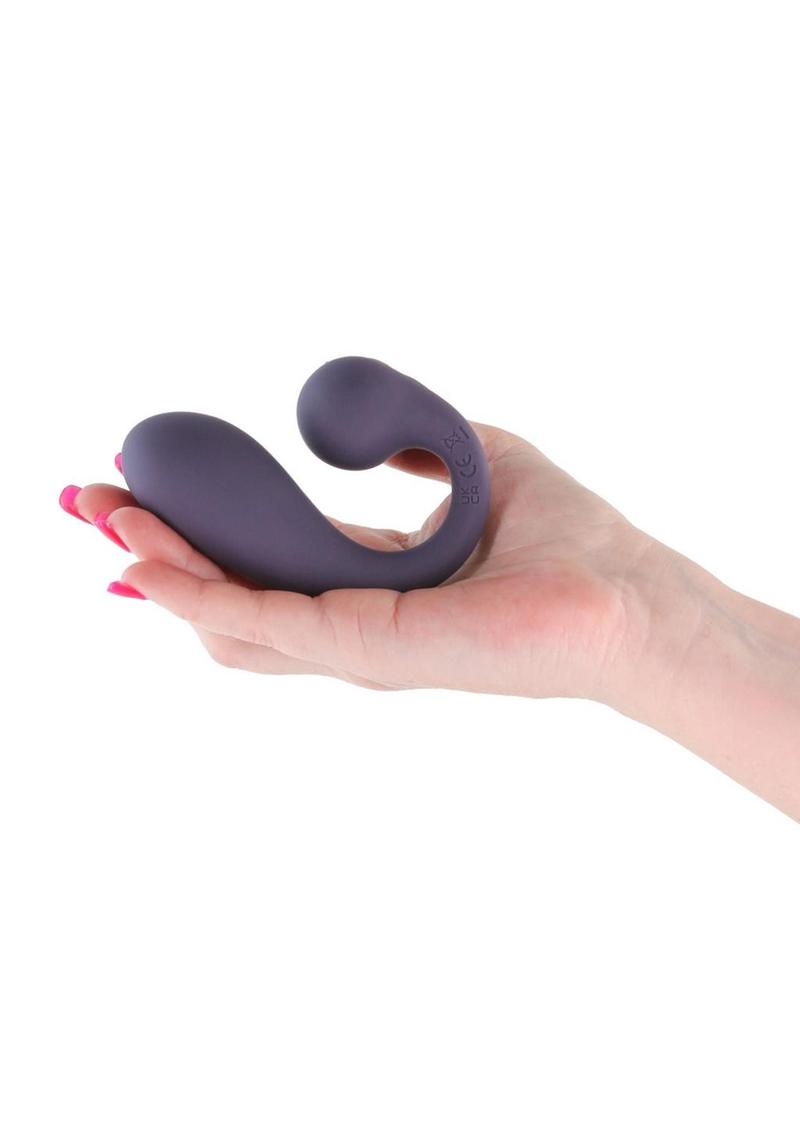 Vibrador de silicona recargable con efecto calentador del punto G y estimulación del clítoris Secrets Maple