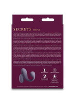 Vibrador de silicona recargable con efecto calentador del punto G y estimulación del clítoris Secrets Maple