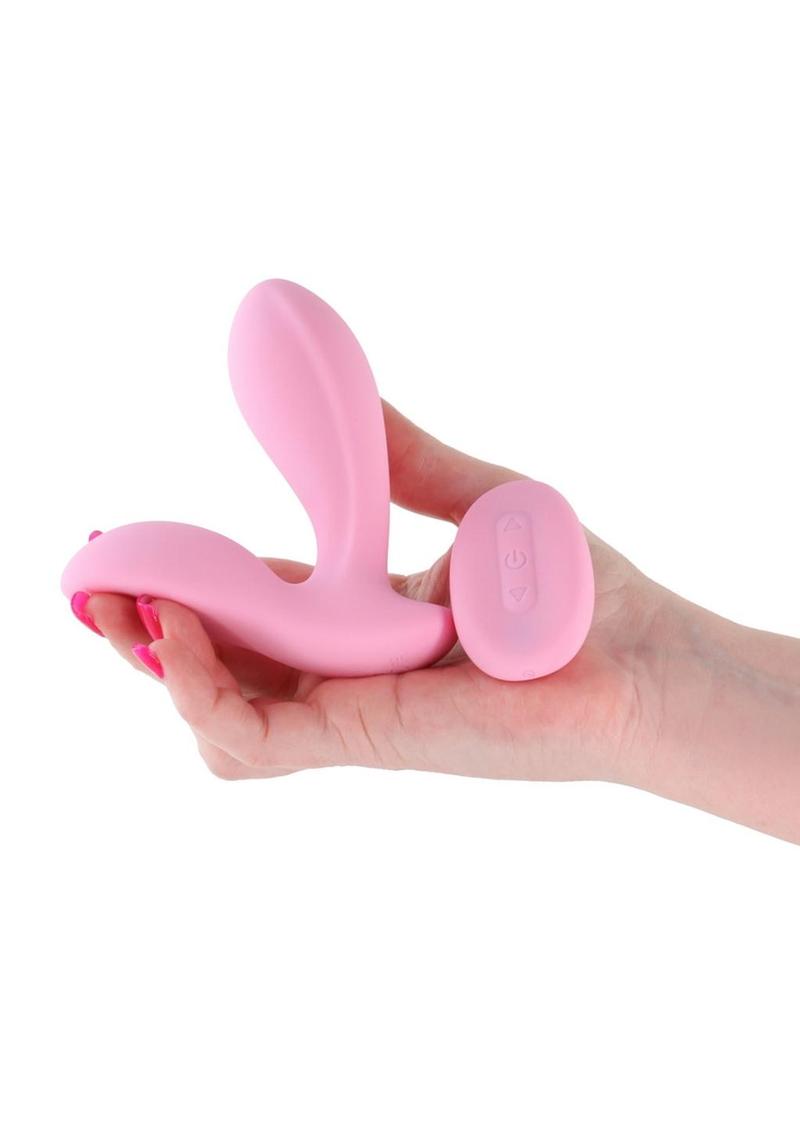 Vibrador de silicona recargable con control remoto Secrets Rain