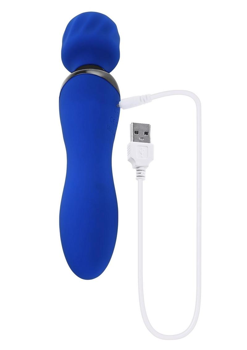 Selopa Blue Belle Silicone Rechargeable Dual End Vibrating Wand