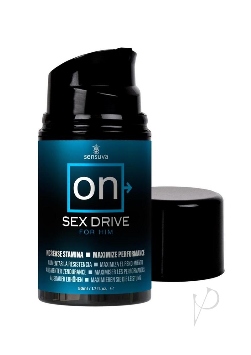 Sensuva On Sex Drive For Him Arousal - Cream - 1.7oz