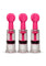 Size Matters Maxtwist Clit and Nipple Triple Sucker - Pink - Set