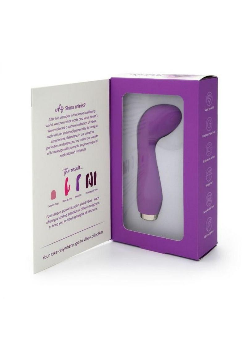 Skins Minis The Sweet G Silicone Vibrator - Purple/White