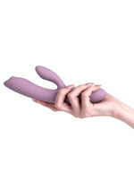 Vibrador de conejo de silicona recargable compatible con la aplicación Trysta Neo de Svakom