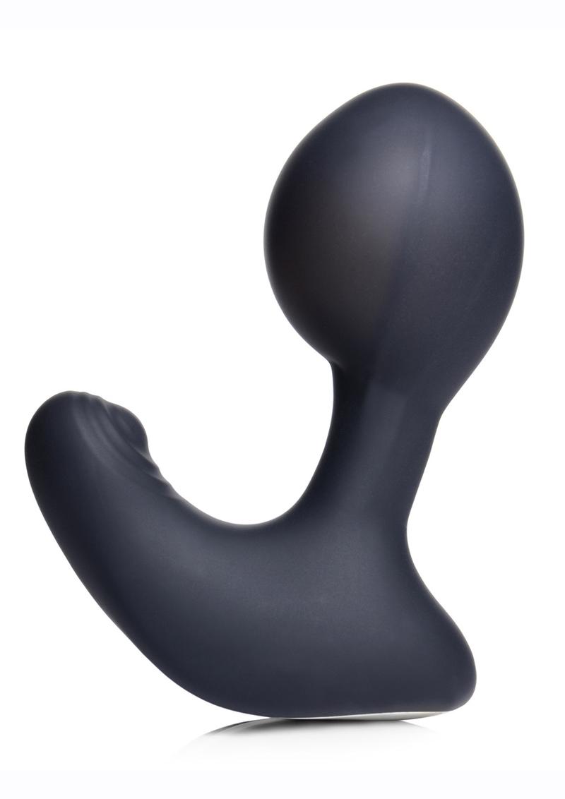 Vibrador de próstata de silicona recargable, inflable y con golpecitos, Swell 10x con control remoto