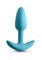 Techno Trance Rechargeable Silicone App Compatible Anal Plug - Blue