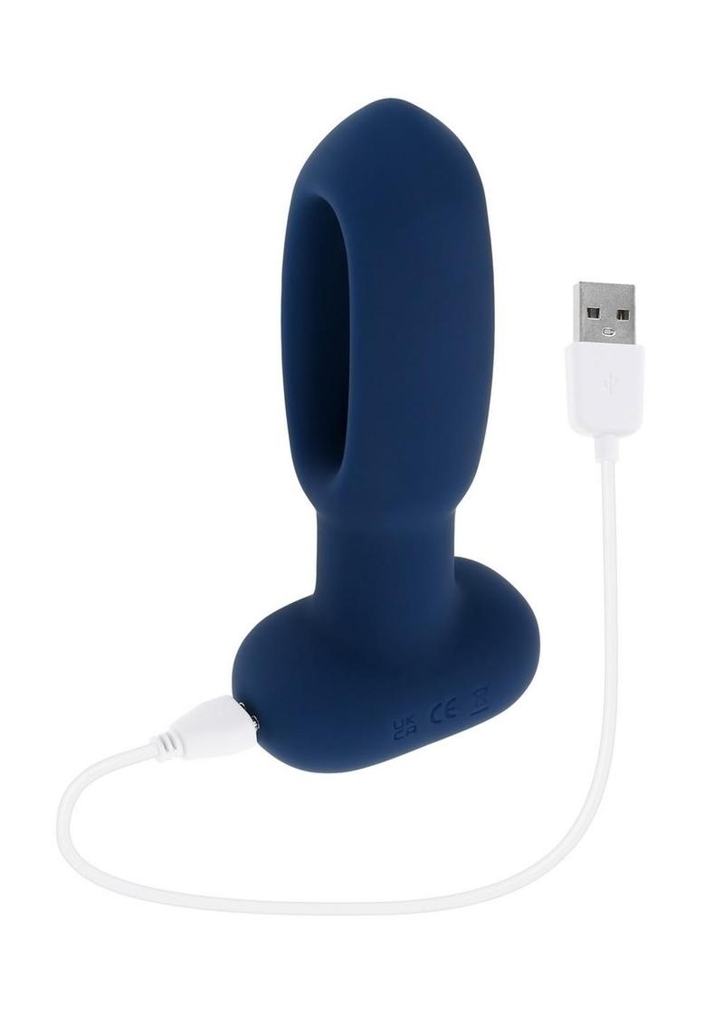 The Flapper Rechargeable Silicone Anal Plug with Remote Control