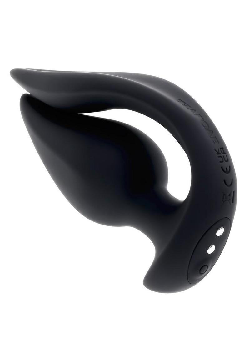 Vibrador multijuego de silicona recargable Genie con control remoto