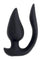 The Genie Rechargeable Silicone Multi-Play Vibrator with Remote - Black