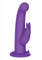 The G-Spot Rotating Rabbit Peg Rechargeable Silicone Vibrator - Purple