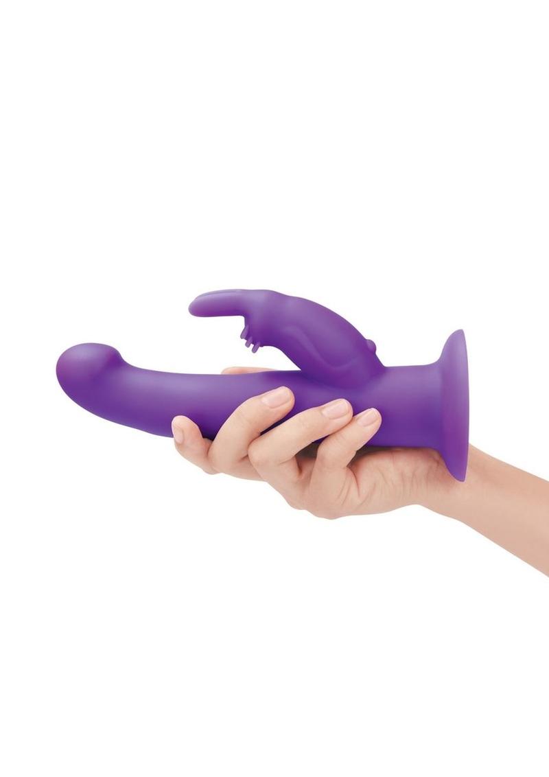 Vibrador de silicona recargable con clavija giratoria para punto G