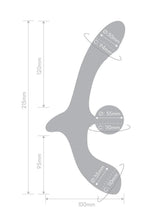 Together Double Tap Rechargeable Silicone Double-Ended Vibrating Strapless Strap-On